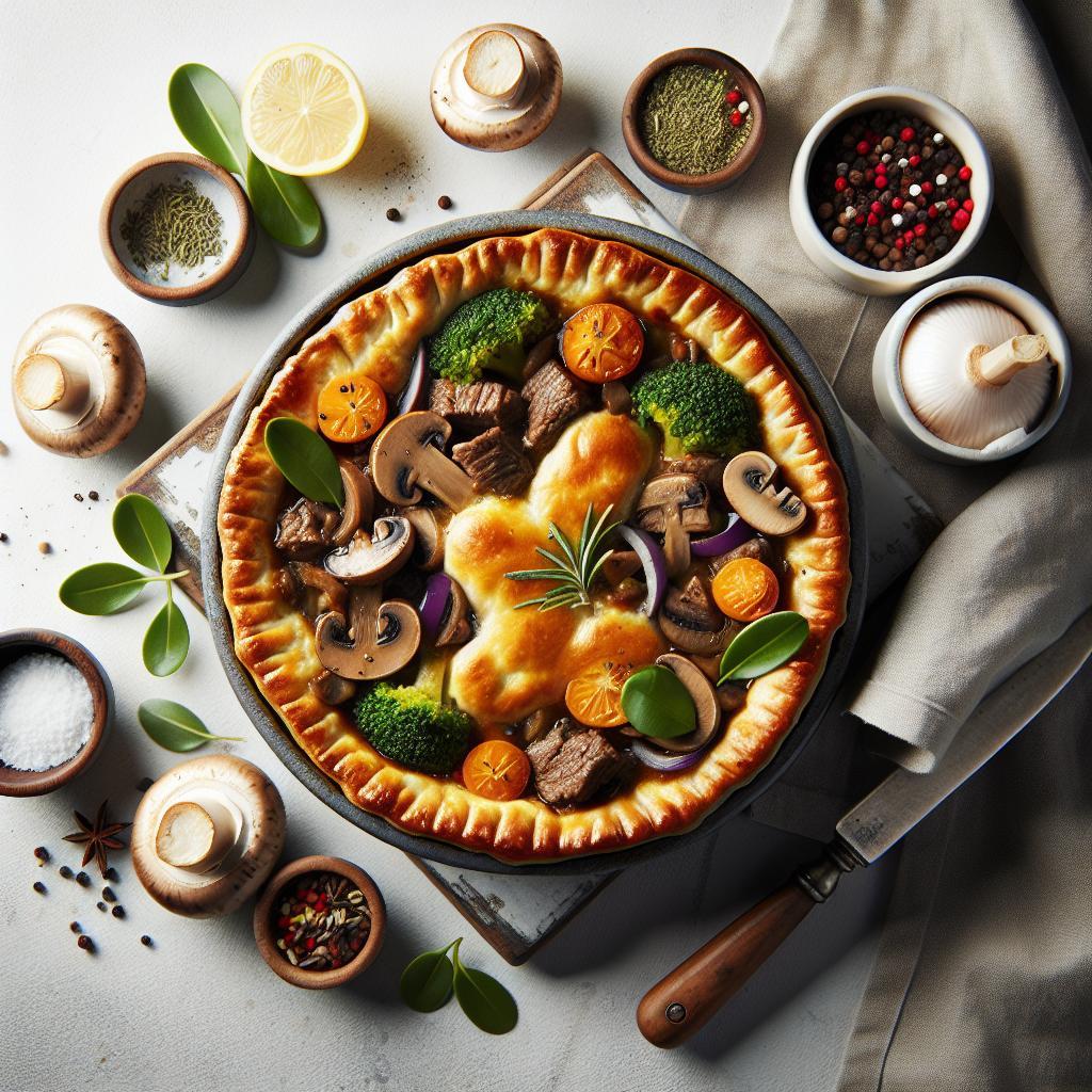 Hearty Beef and Mushroom Pot Pie: A Comfort Food Classic