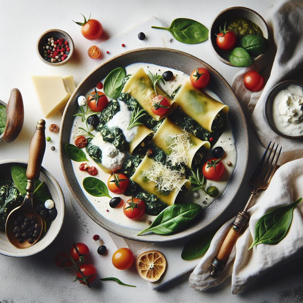 Velvety Spinach Ricotta Cannelloni: A Creamy Delight