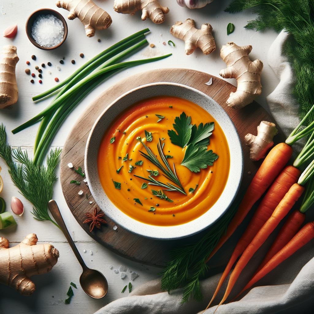 Warm Up with a Zesty Roasted Carrot and Ginger Soup Recipe