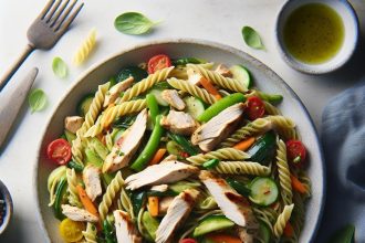 Wholesome Chicken and Veggie Pasta: A Flavorful Delight
