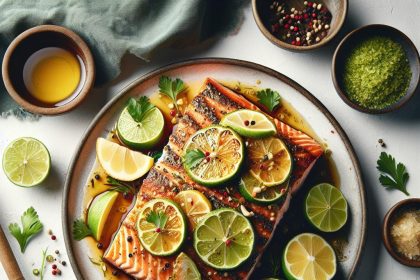 Zesty Baked Salmon with Honey & Lime: A Flavorful Delight