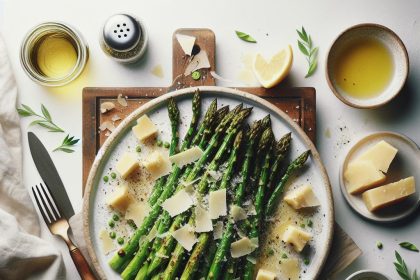 Crisp & Savory: Roasted Asparagus with Parmesan Delight