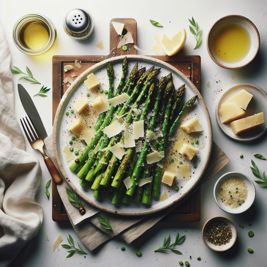 Crisp & Savory: Roasted Asparagus with Parmesan Delight