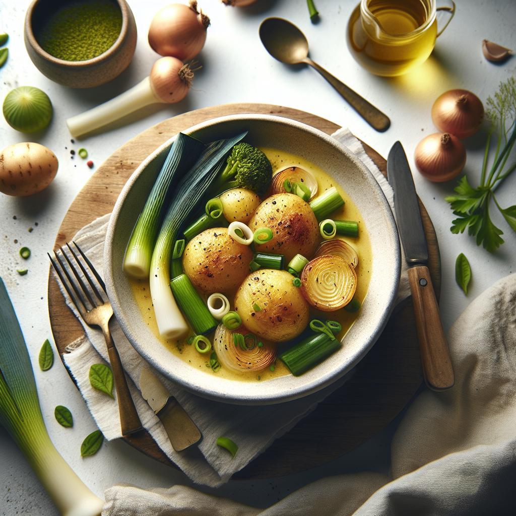 Golden Comfort: Roasted Potato and Leek Soup Recipe Guide