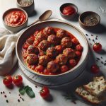 Savory Turkey Meatballs Simmered in Rich Tomato Sauce