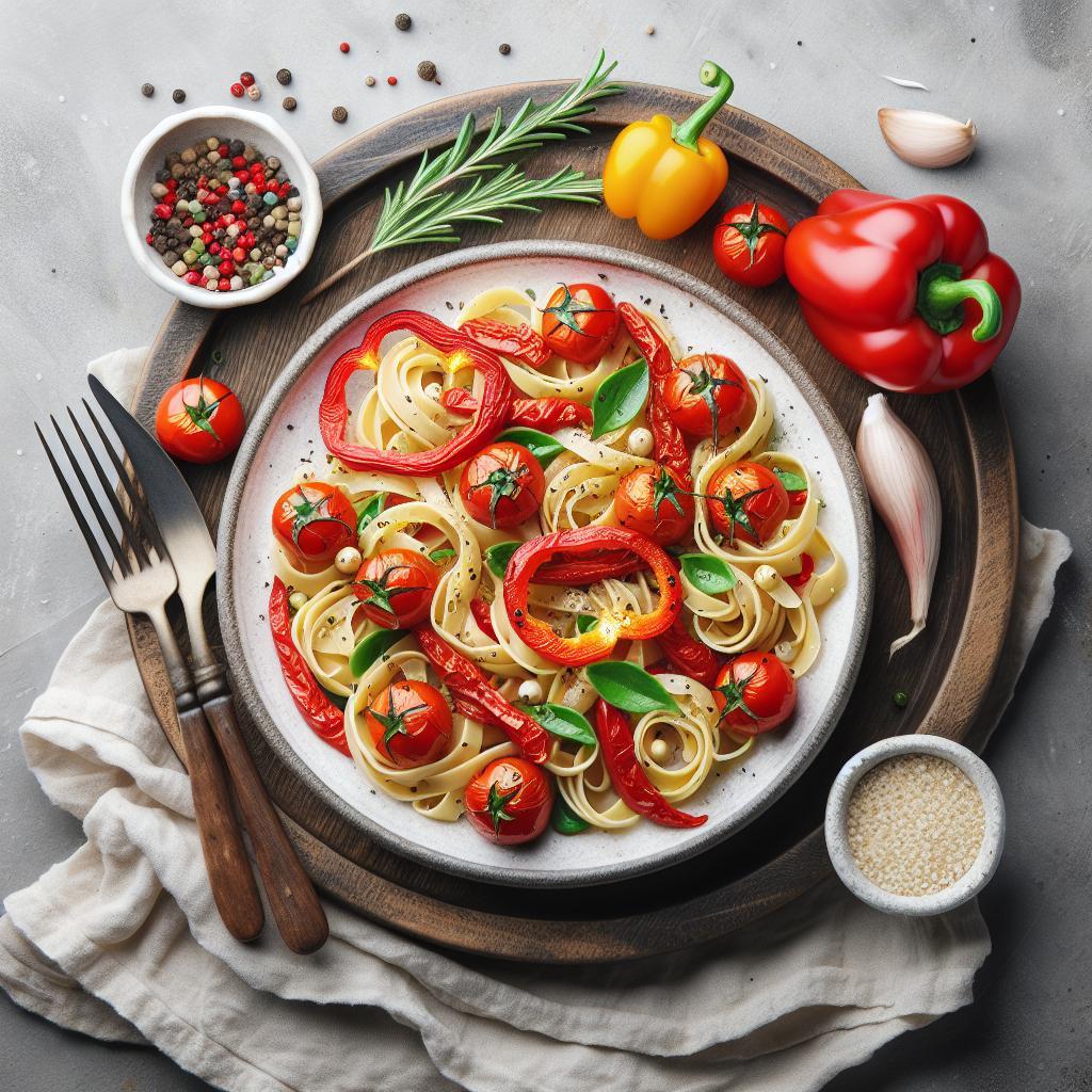 Brighten Your Dinner with Flavorful Roasted Red Pepper Pasta