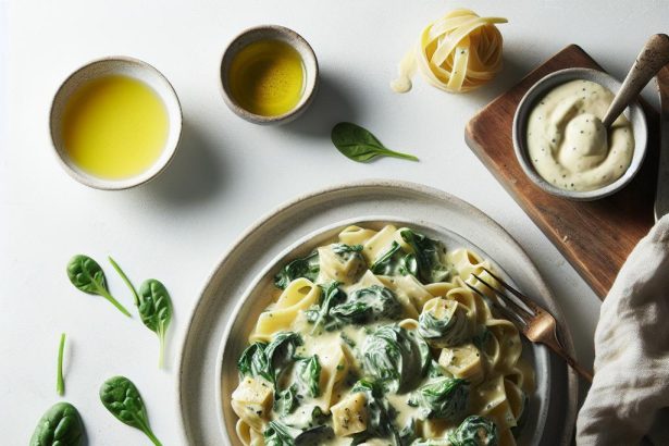 Indulgent Creamy Spinach Artichoke Pasta Recipe Unveiled