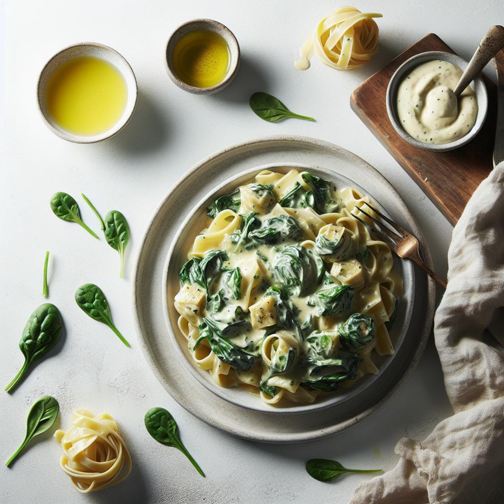 Indulgent Creamy Spinach Artichoke Pasta Recipe Unveiled