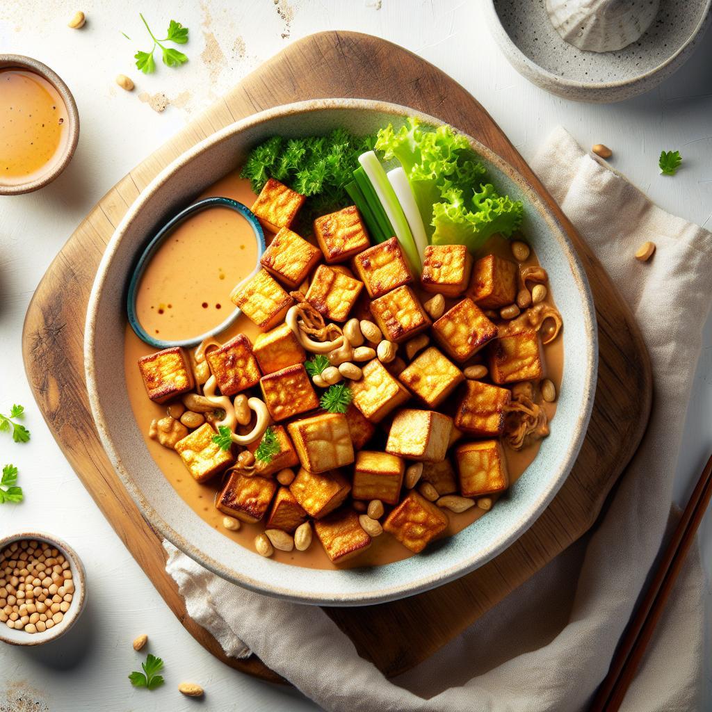 Crunchy Tofu Delight: Mastering Peanut Sauce Perfection