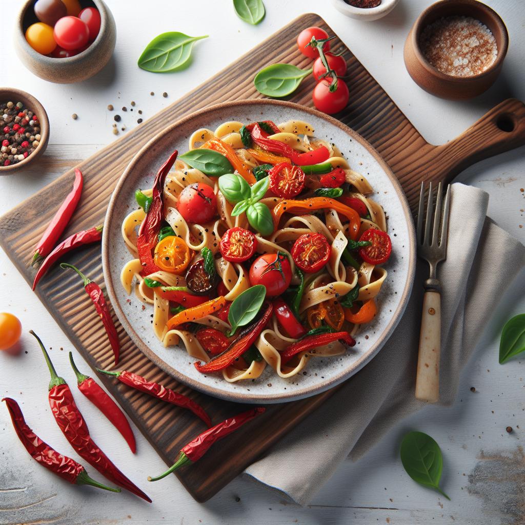 Brighten Your Dinner with Flavorful Roasted Red Pepper Pasta
