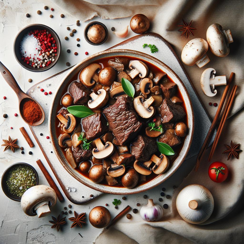 Hearty Beef and Mushroom Stew: Comfort in Every Spoonful
