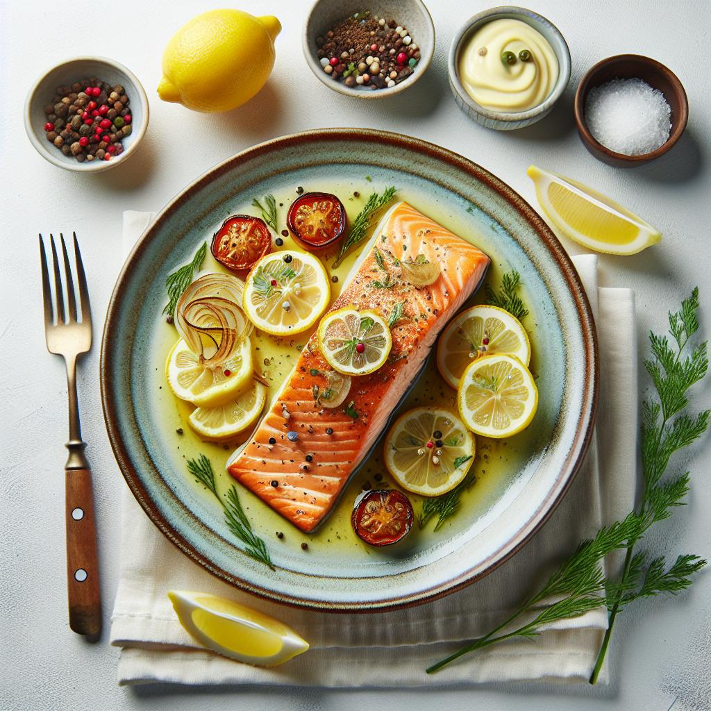 Zesty Baked Salmon with Lemon Butter: A Flavorful Delight