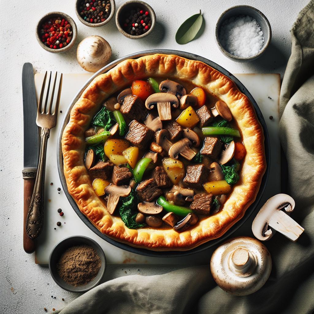 Hearty Beef and Mushroom Pot Pie: A Savory Classic Recipe
