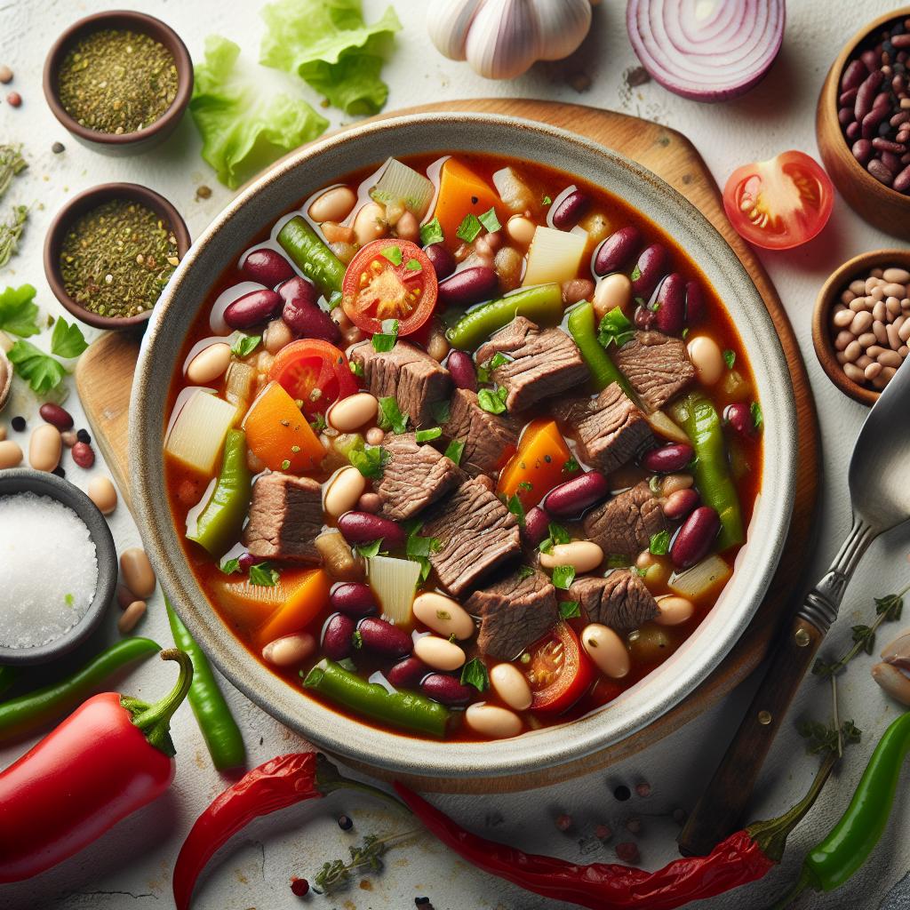Hearty Beef and Bean Soup: A Nutritious Comfort Classic