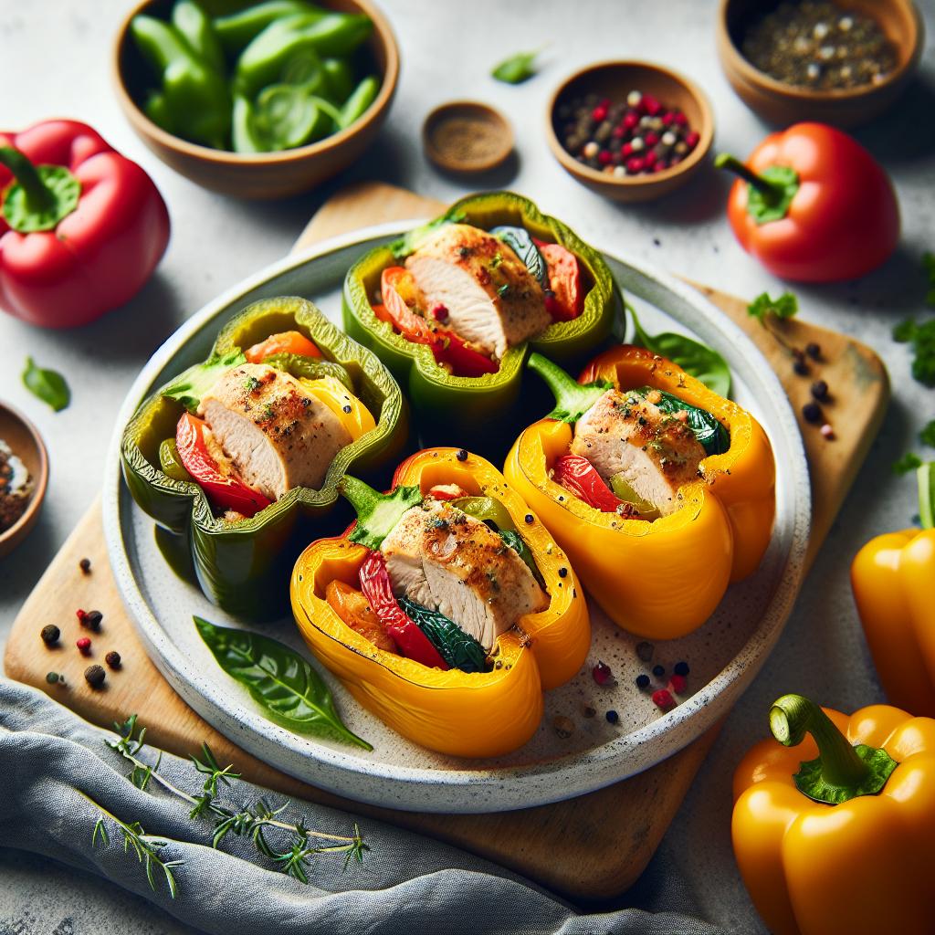 Savory Turkey-Stuffed Bell Peppers: A Wholesome Delight