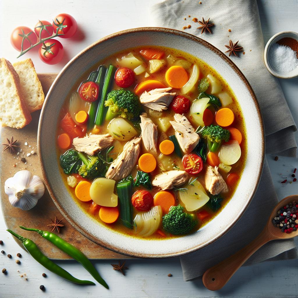 Hearty Chicken and Vegetable Stew: A Wholesome Comfort Bowl