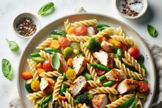 Wholesome Chicken and Vegetable Pasta: A Nutritious Delight