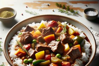 Hearty Beef and Rice Stew: Comfort in Every Savory Spoon