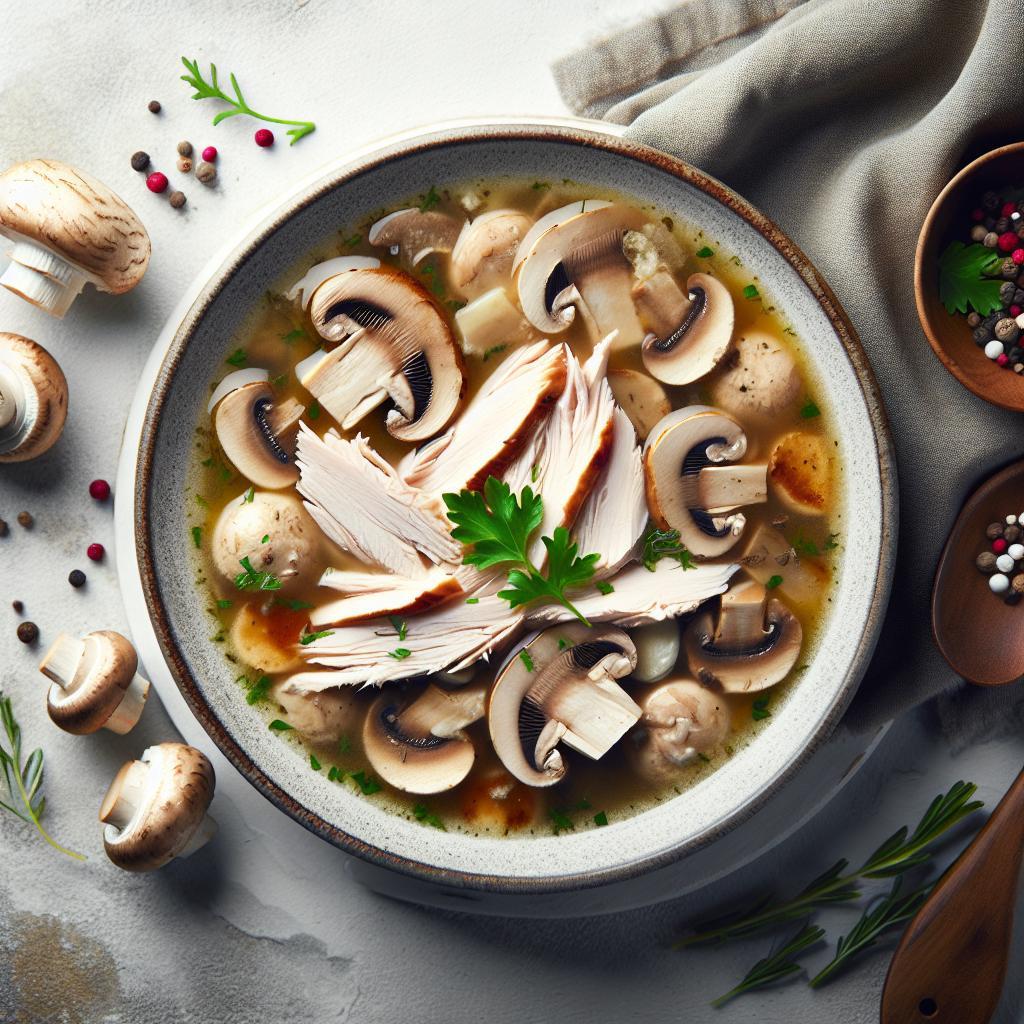 Turkey and Mushroom Soup: A Savory Blend of Comfort and Flavor