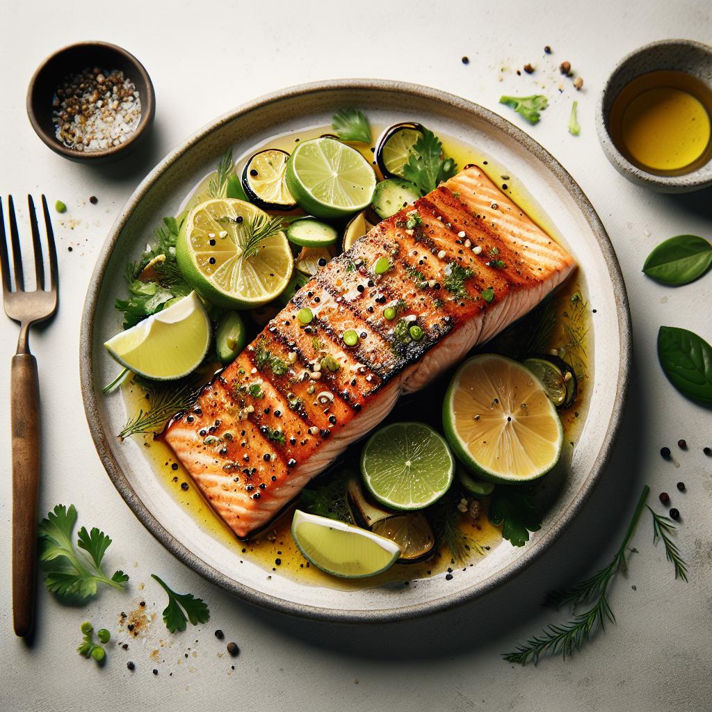 Zesty Baked Salmon with Honey & Lime: A Flavorful Delight